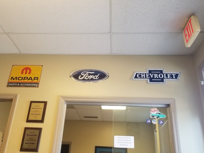 Thomas Auto service area